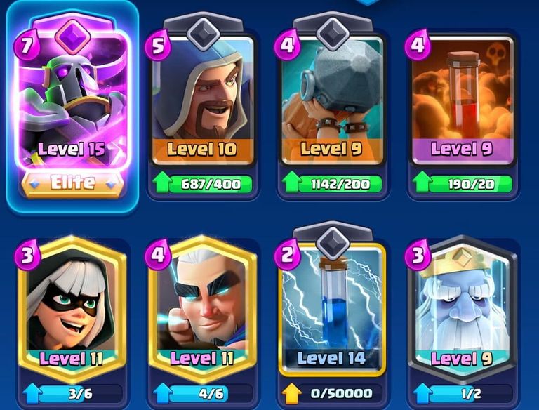 A screenshot of the Magical Trio Bridge Spam in Clash Royale