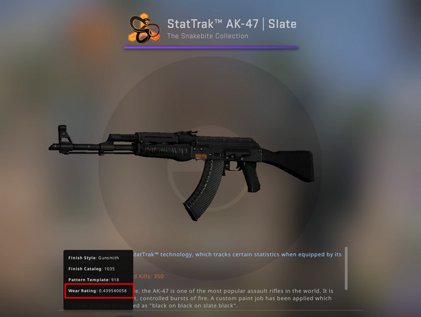 Am I the only one that thinks that AK47 looked like a black