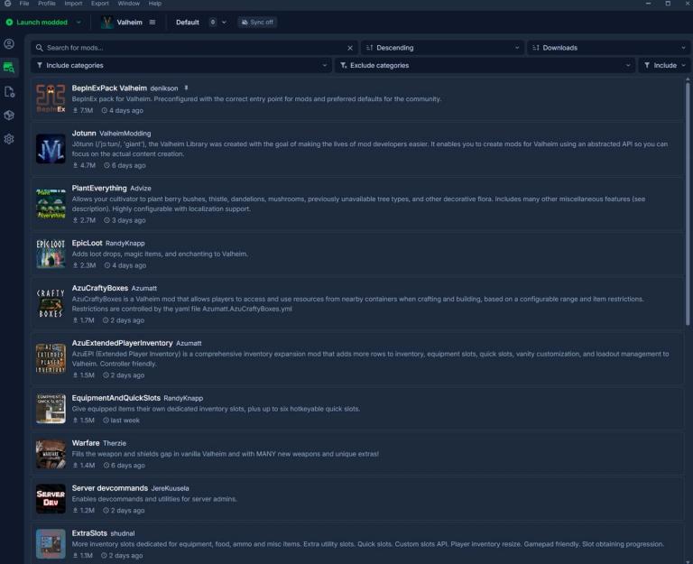 Valheim Gale Mod Manager
