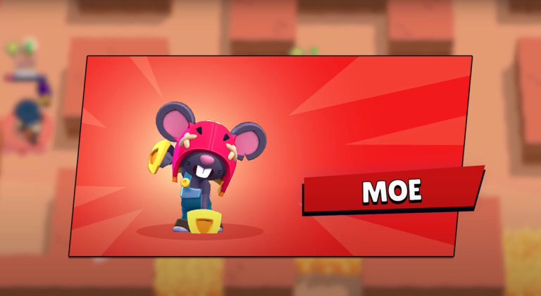 An image of a new brawler "Moe" in Brawl Stars.