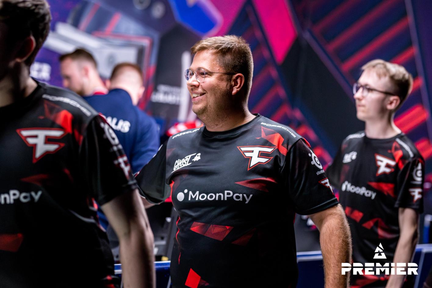 Karrigan looks happy after taking down Astralis. Photo: Stephanie Lindgren