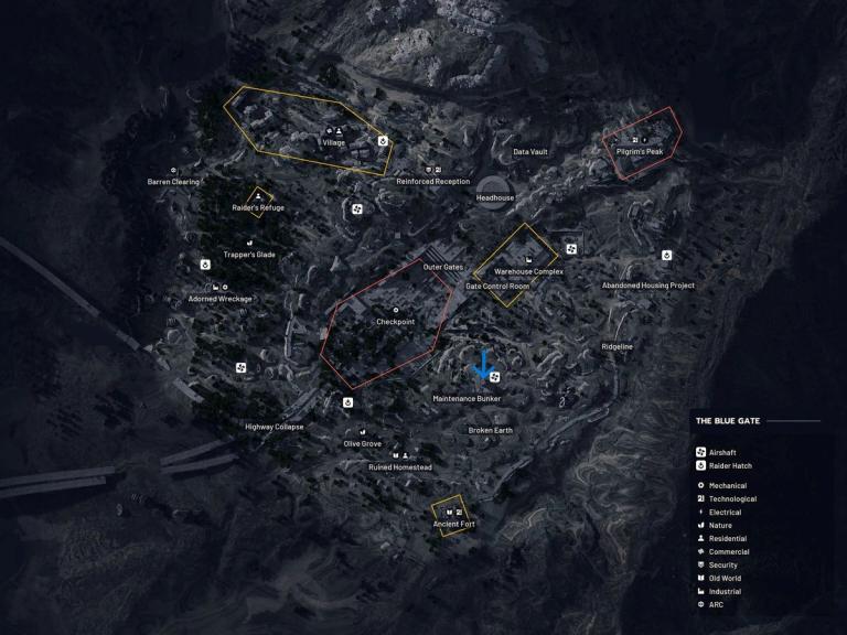 ARC Raiders Blue Gate Map