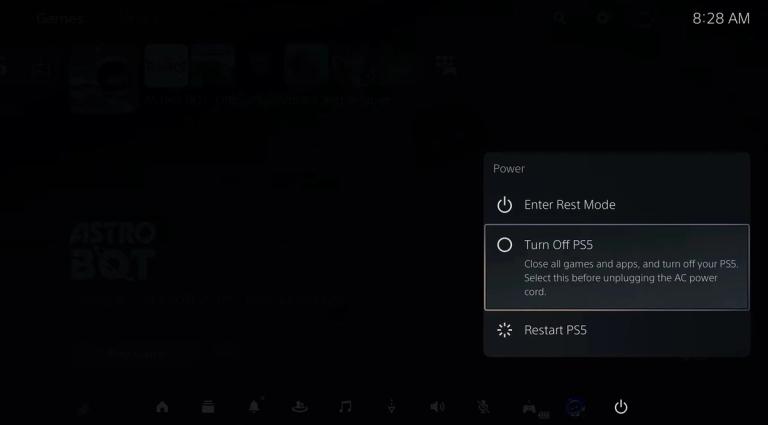 Shutting Down PS5