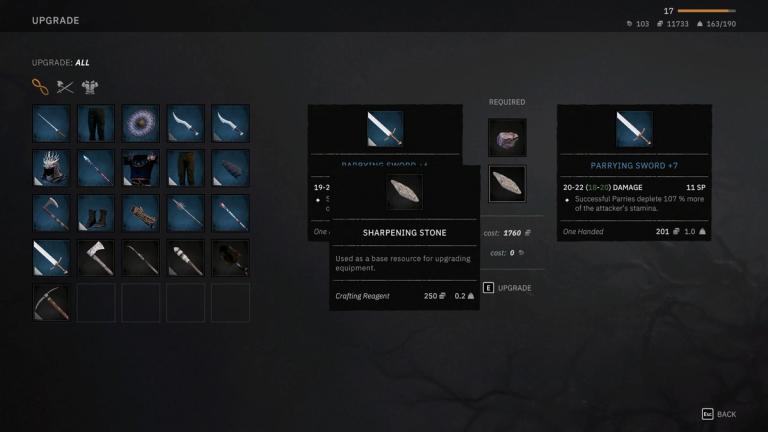 Tainted Grail  The Fall of Avalon Upgrade Weapons