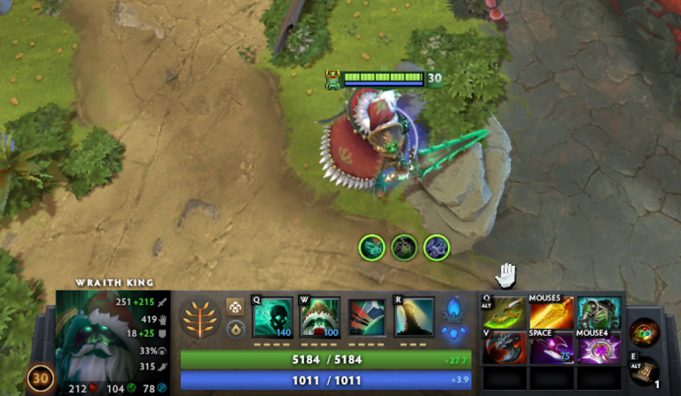 Dota 2 Wraith King with his full items