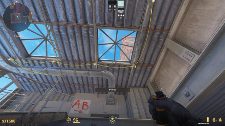 best vertigo smokes cs2