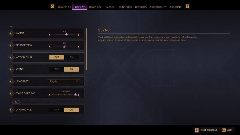 Dune  Awakening Display Settings