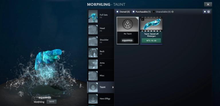 Dota 2 Morph Taunt