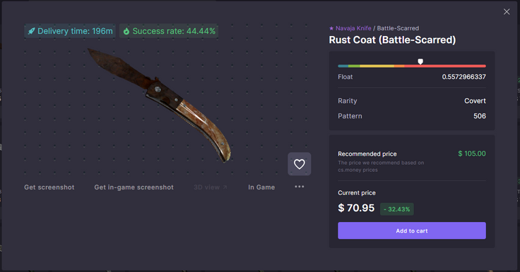 cheapest cs2 knife