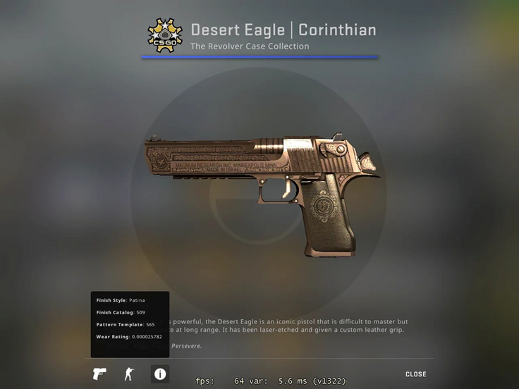 Desert Eagle Corinthian CS skin