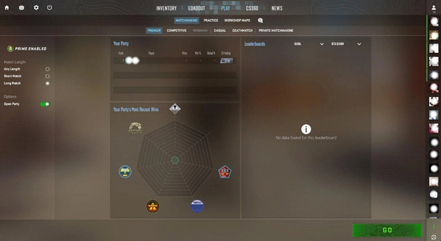 Rank in CS2 - read about the ranking system here