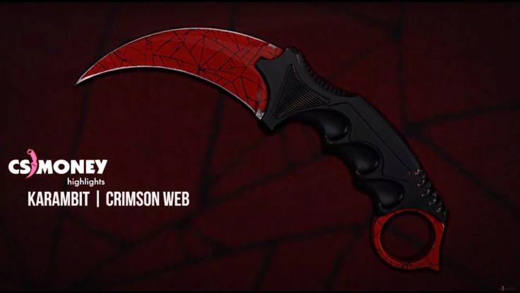 cs2 skin karambit crimson web