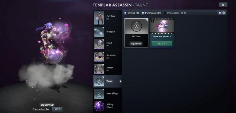 Templer Assasin Taunt