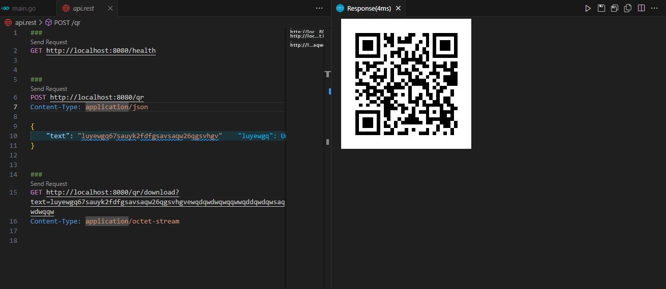 QR code scanner in go