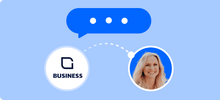 A contact who receives a message from you