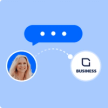 A contact who receives a message from you