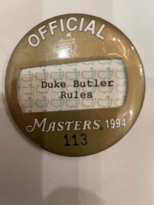 Official credentials from the 1994 Masters Tournament