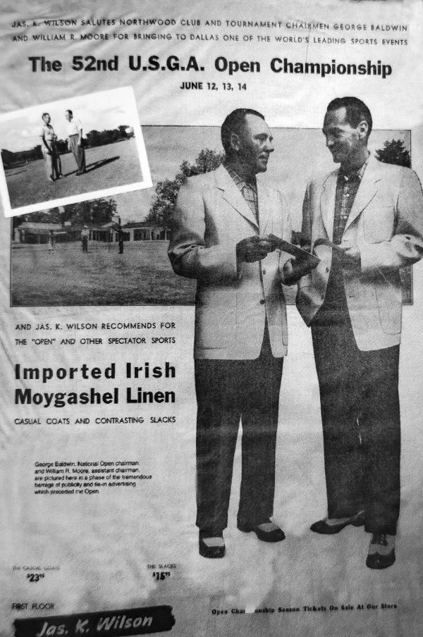 1952 U.S. Open Apparel Flyer