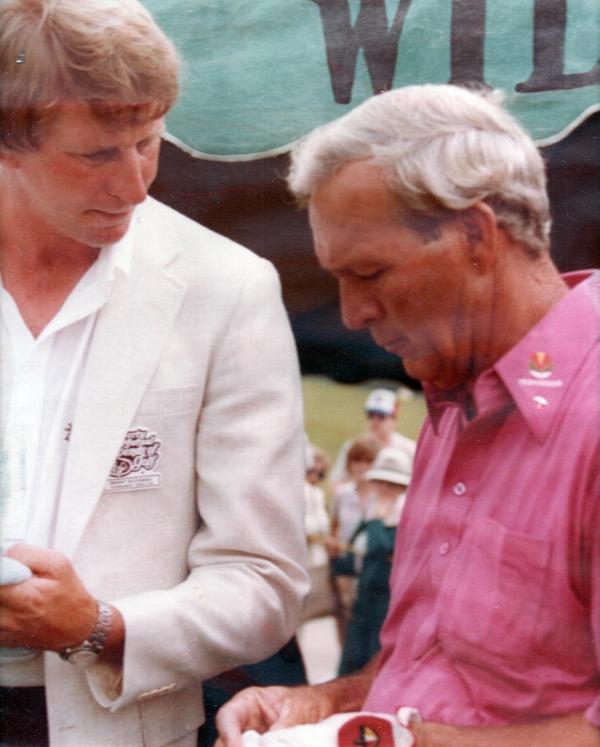 Brent Buckman and Arnold Palmer