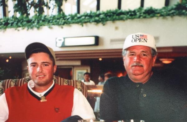Ryan Palmer and his father