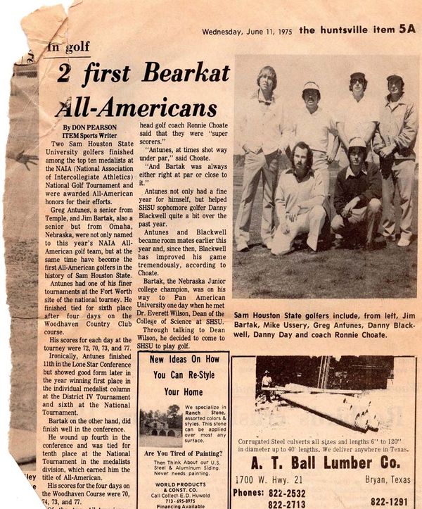 Ronnie Choate All American Article