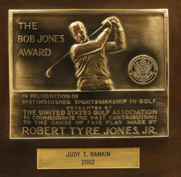 Judy Rankin - Bob Jones Award 2002