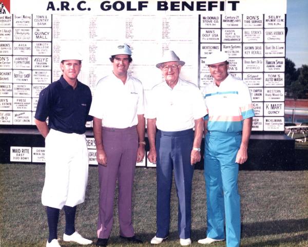 Benefit with Payne Stewart, Bruce Leitzke, Byron Nelson and D.A. Weibring