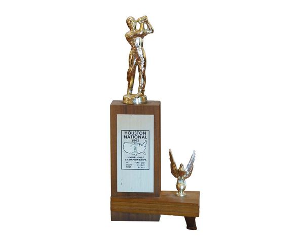 Butler's 1962 Houston National Junior Golf Championship trophy