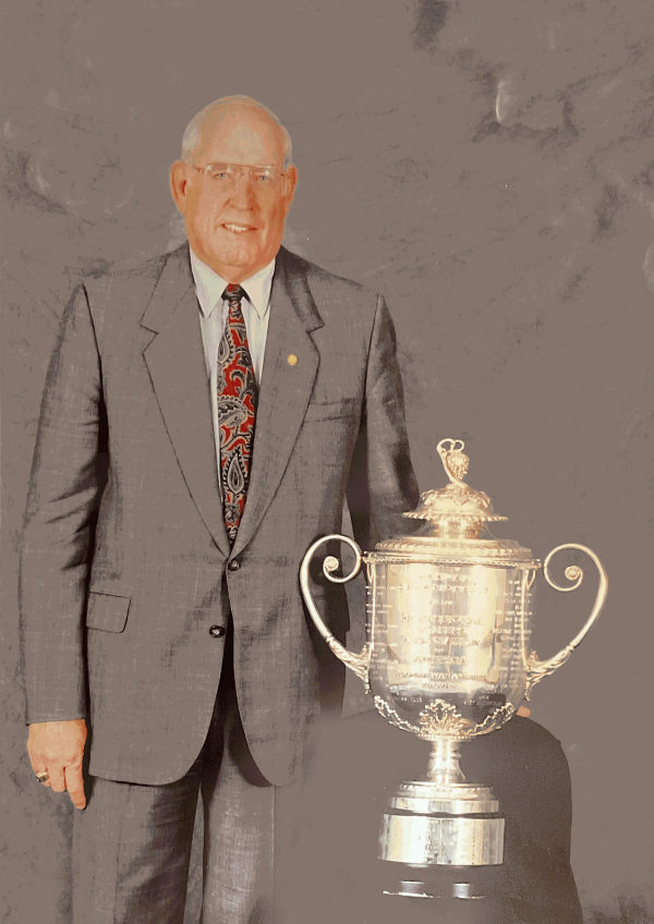 Joe with the PGA Championship Trophy