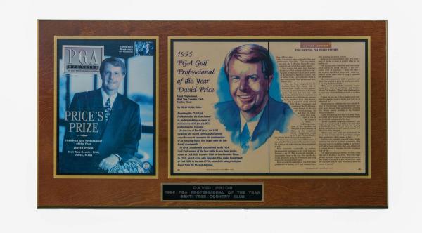 1995 PGA Golf Pro of the Year Bent Tree Plaque