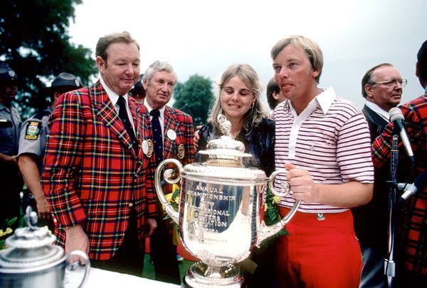 Celebrating the 1978 PGA Championship win