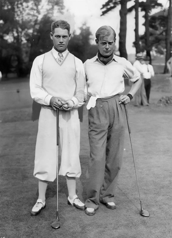 1932 Walker Cup - Gus with opponent Rex Hartley