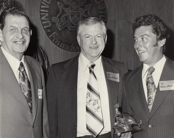 Homero with Coach Dave Williams (center) 1978 U of H Hall of Fame