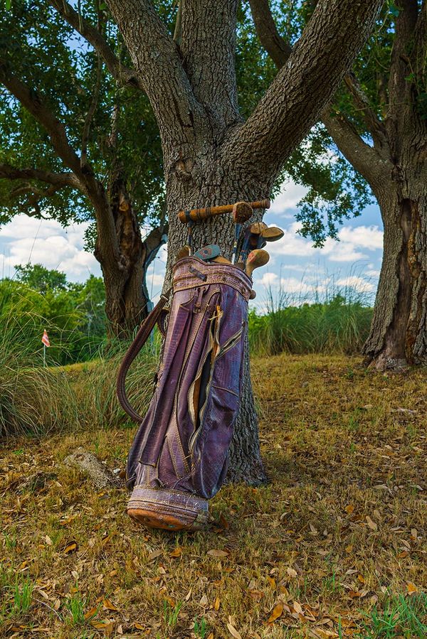 Harvey Penick's Vintage Golf Bag, Clubs, and Teaching Tools
