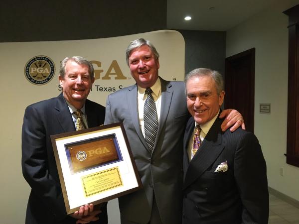 David celebrating with fellow PGA Professionals Cary Collins and Jerry Smith