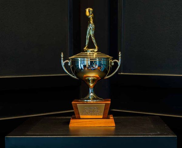 Mike Booker's 1975 50th Annual Oil Belt Invitational trophy