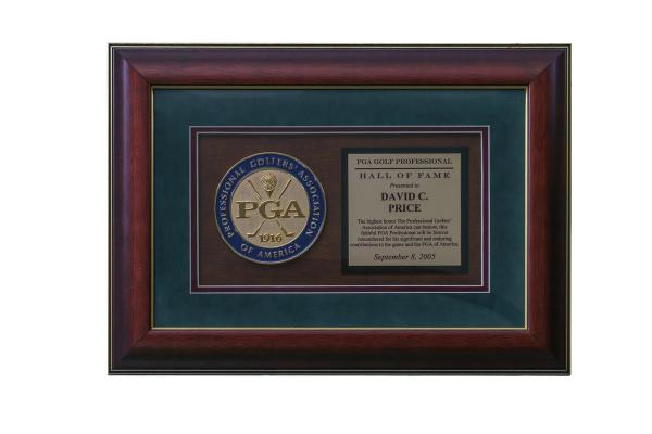 2005 PGA Golf Pro Hall of Fame Plaque