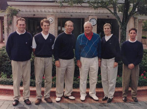 Mike McConnell, Jim Nittoli, Dick Harmon, Arnold Palmer, Lisa Fleming Edgemon, Mike Molah