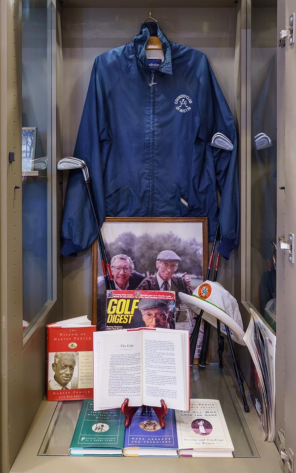 Harvey Penick - Books Display at Austin Country Club