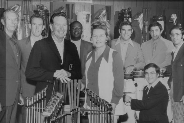 1971 Outside Staff at Dallas Athletic Club Pro of the Year
