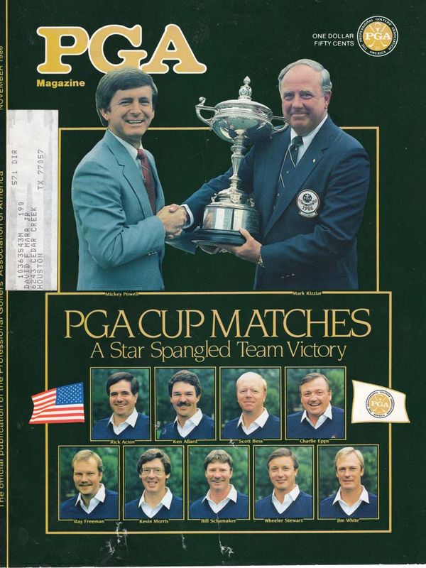 PGA Magazine Cover 1986 PGA Cup Team