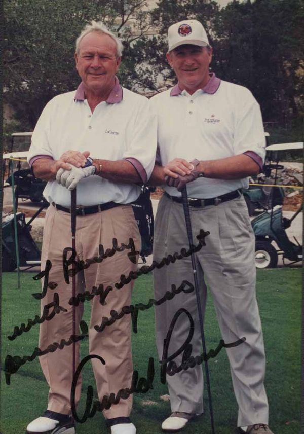 A signed photo from Arnold Palmer