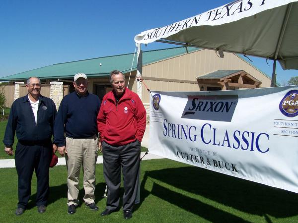 Mike Ray with President George H.W. Bush