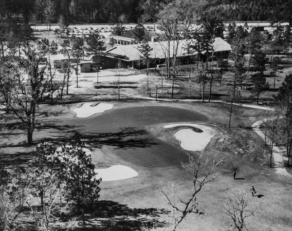 Early aerial view of Champions Golf Club