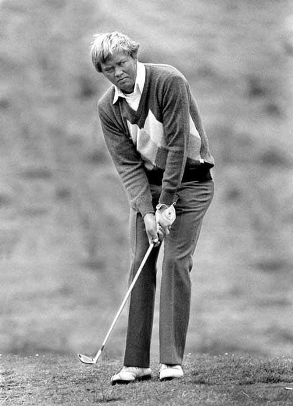 Mahaffee chipping at the 1978 PGA Championship