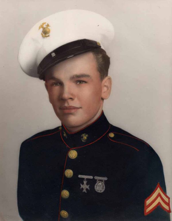 A young Marine, Jack Burke Jr.
