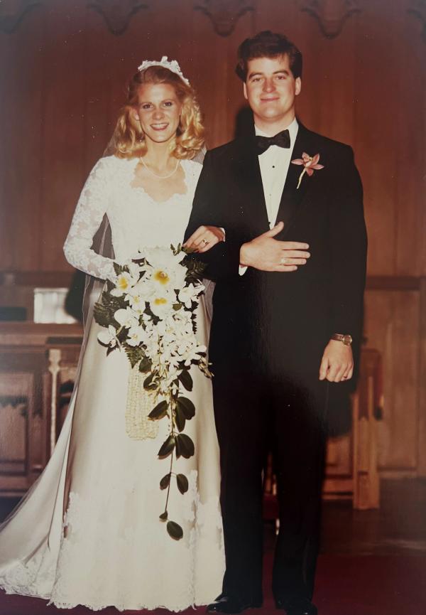 Malcolm and Ann on their Wedding Day