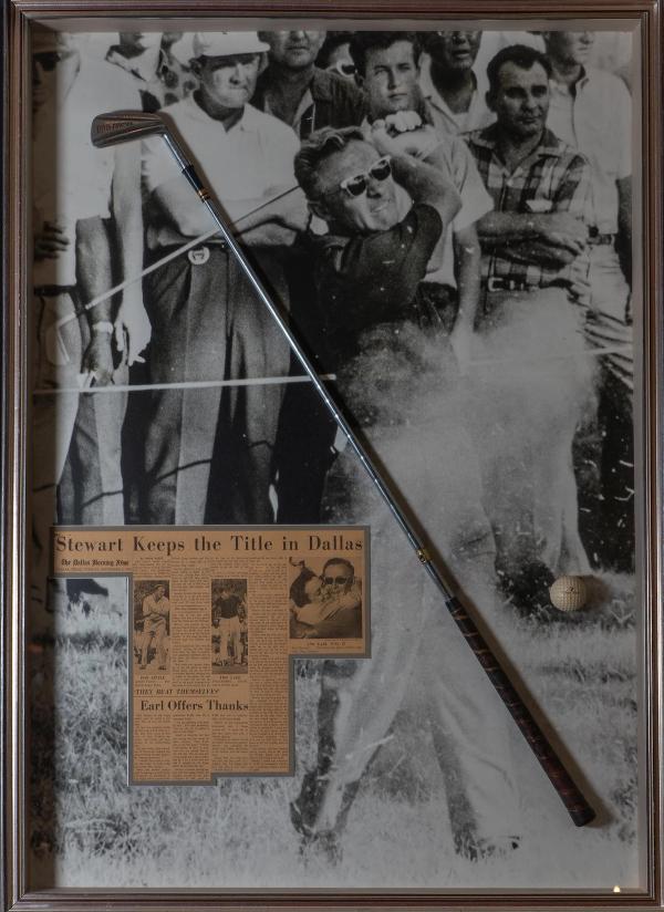 Dallas Open 1961 club and ball final hole