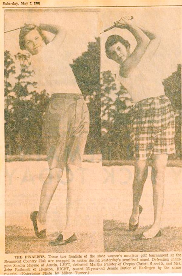 An article featuring a young Mary Ann Rathmell Morrison and Sandra Haynie