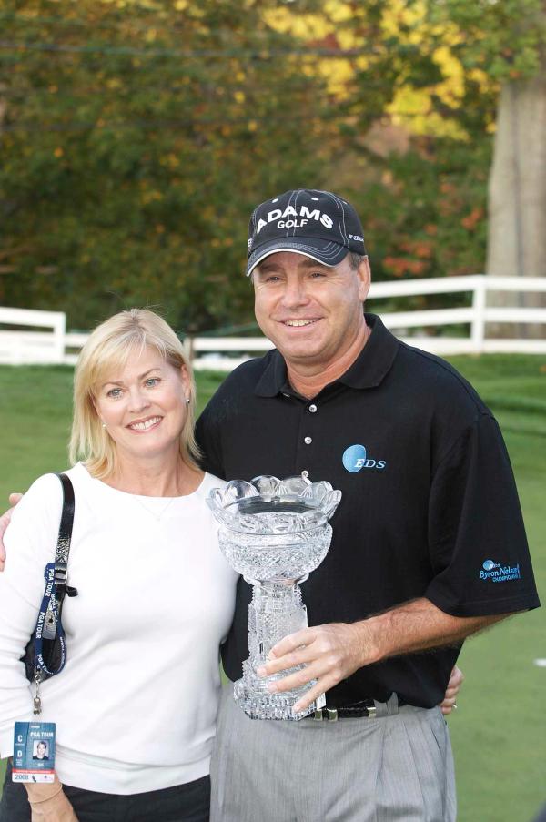 D.A. and Kristy with Senior Players Trophy